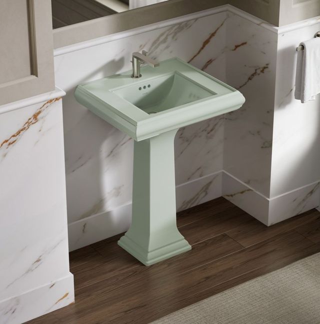 Kohler Memoirs® Aspen Green Bathroom Sink Pedestal-1