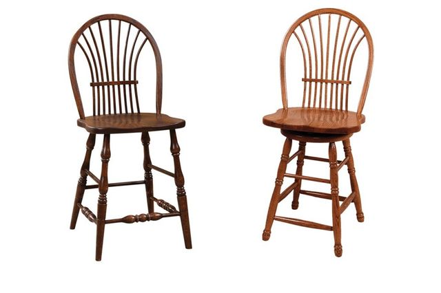 Door County Bow Sheaf Swivel Stool 30"-0