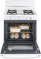 GE® 30" White Freestanding Gas Range-3