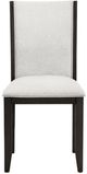 Homelegance® Dalina Beige/Espresso Upholstered Dining Side Chair-1