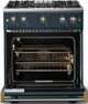 Viking® 5 Series 30" Squall Pro Style Gas (LP) Range with Brushed Brass Trim-1