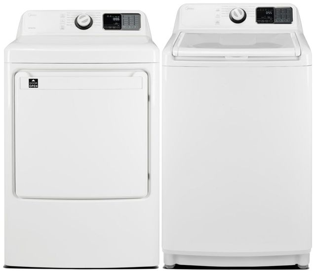 Midea® White Laundry Pair-0