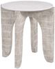 Basset Mirror Bali White Washed End Table-0