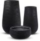Le Present Sandstone Drop Black 36" Planter-1