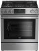Beko 30" Stainless Steel Slide In Gas Range-0
