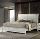 New Classic® Home Furnishings Ballard White Western King Sleigh Bed-1