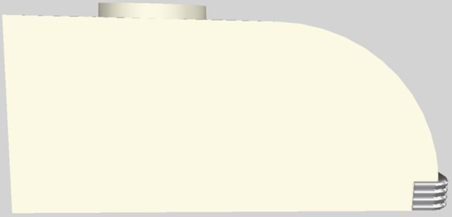 Vent-A-Hood® 36" Biscuit Retro Style Under Cabinet Range Hood-1