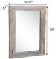 A & B Home Gray 59" Rectangle Mirror-3