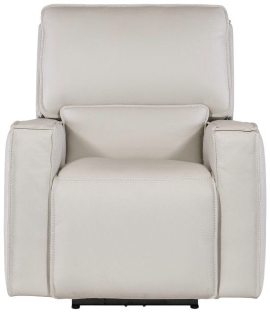 Hooker® Furniture MS Miles Oslo Pebble Power Recliner with Power Headrest-2