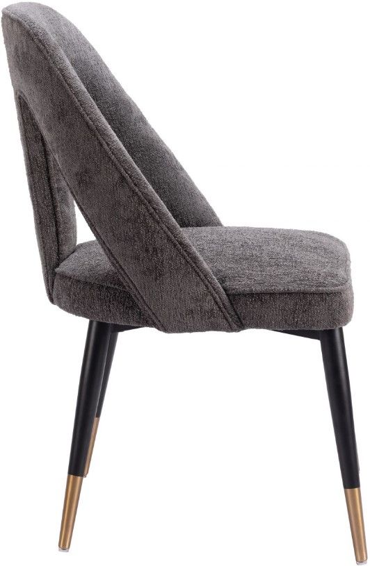 Zuo® Modern Artus Black/Gold/Gray Dining Side Chair-2