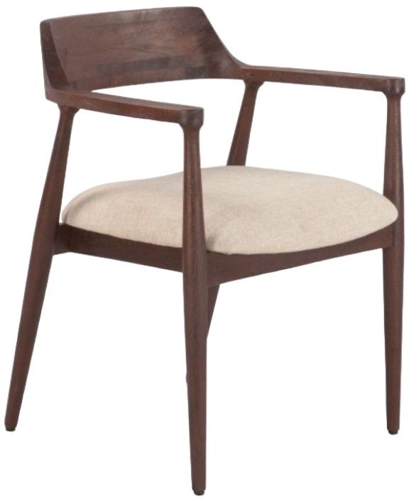 Home Trends & Design Cambridge Gray Septarian/Walnut Upholstered Dining Chair-0
