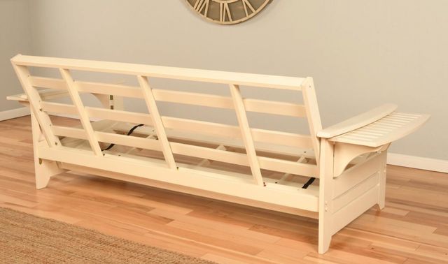 Kodiak Furniture Phoenix Linen Aqua/Antique White Full Futon with Mattress-3