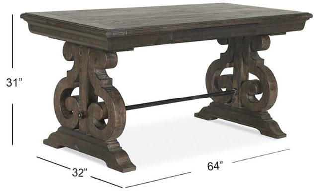 Magnussen Home® Bellamy Peppercorn Writing Desk-2