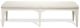 Riverside Furniture Myra White Upholstered Dining Bench-1