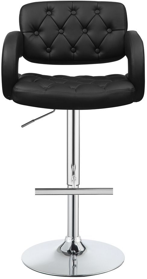Coaster® Brandi Black/Chrome Adjustable Stool-3