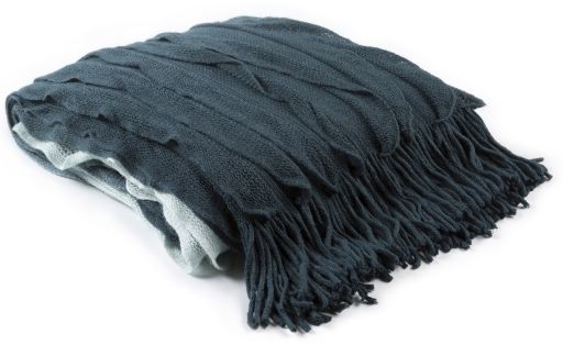Surya Toya Teal 50"x60" Throw Blanket-1