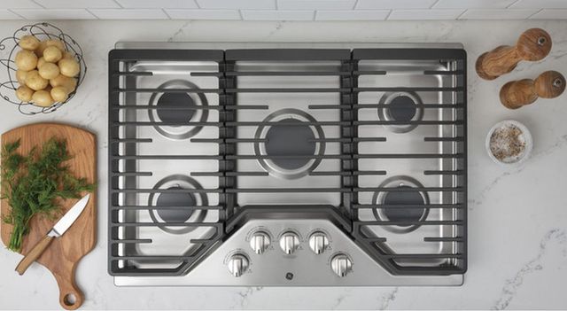 GE® 30" Stainless Steel Built-In Gas Cooktop-2
