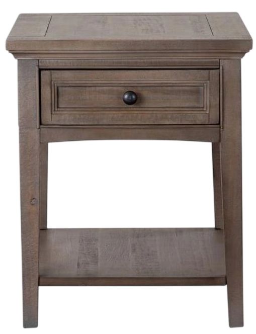 Magnussen Home® Paxton Place Dovetail Gray Rectangular End Table-2