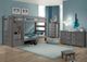 Pine Crafter Furniture® Walnut Gray Twin/Twin Staircase Bunk Bed-1