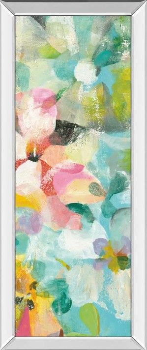 Classy Art Happy Garden III by Danhui Nai Mirrored Frame Wall Art-0