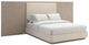 Caracole® Anthology Beige/Dry Martini Queen Upholstered Panel Bed with Wings-0