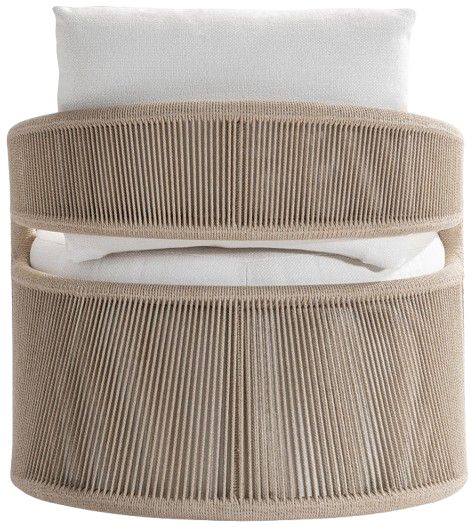 Bernhardt Customizable Trellis Bernhardt Exteriors Fabric/Rope Outdoor Swivel Chair-3