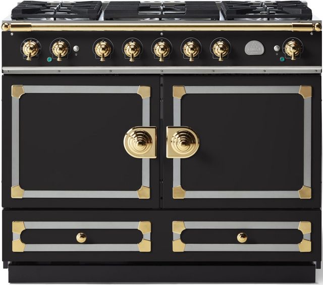 La Cornue CornuFe 110 43" Matte Black Pro Style Dual Fuel Range-0
