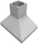 Hotte de cuisinière d'îlot de 36 po Vent-A-Hood® Style Euro - Acier inoxydable-2