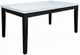 ACME Furniture Nolan Rectangular White Marble Top Dining Table with Salvage Dark Oak Base-0