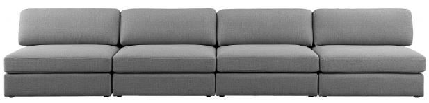 Meridian Furniture Beckham Grey Modular 152" Sofa-1