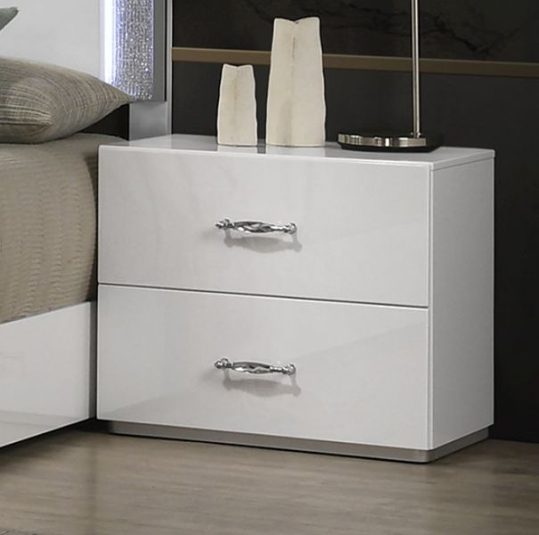 Furniture of America® Stoholm White Nightstand-0