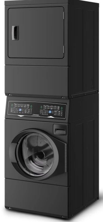 Huebsch® Matte Black Electric Laundry Center, 3.5 Cu. Ft. Washer, 7 Cu. Ft. Dryer-2
