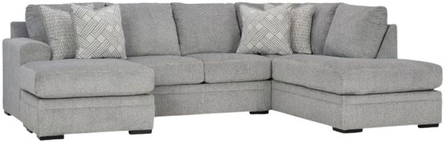 Signature Design by Ashley® Casselbury 2-Piece Cement Right Arm Facing Chaise Sectional-0
