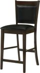 Coaster® Jaden 2-Piece Black/Espresso Upholstered Counter Stools-3