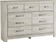 Signature Design by Ashley® Bellaby 4-Piece Whitewash King Panel Bed Set-2