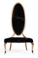VIG Furniture Modrest Mills 2-Piece Black/Rosegold Dining Chair Set-2