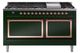 Ilve® Nostalgie II Noblesse 60'' Emerald Green Pro Style Dual Fuel Range with Copper Trim-0