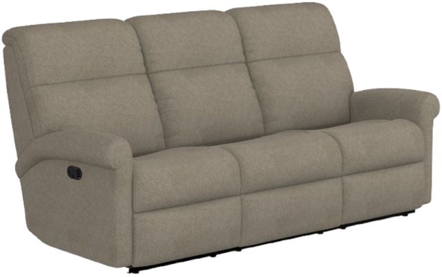 Flexsteel® Davis Dove Manual Reclining Sofa-0