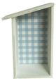 A & B Home Gingham Blue/White Short House-0