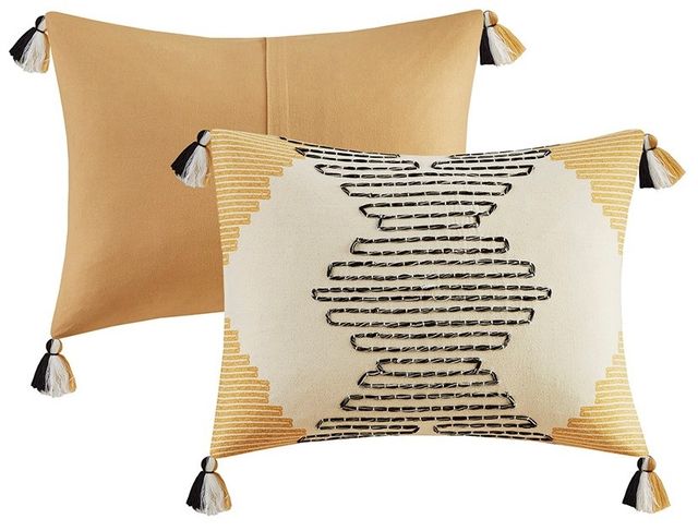 Olliix by INK+IVY Arizona 3 Pieces Yellow Full/Queen Cotton Comforter Set-1