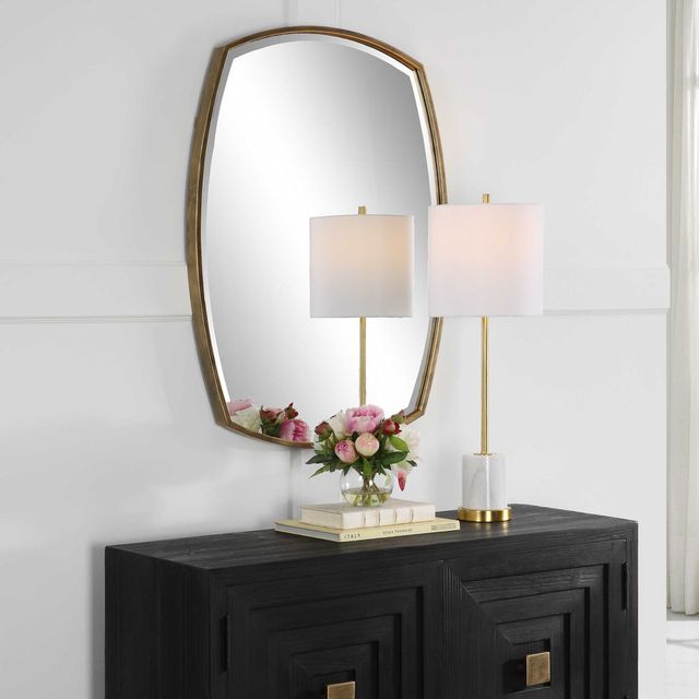Uttermost® Varenna Aged Gold Vanity Mirror-2