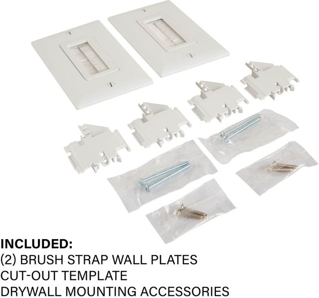 Sanus® White In-Wall Cable Management Kit-1