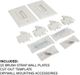 Sanus® White In-Wall Cable Management Kit-1