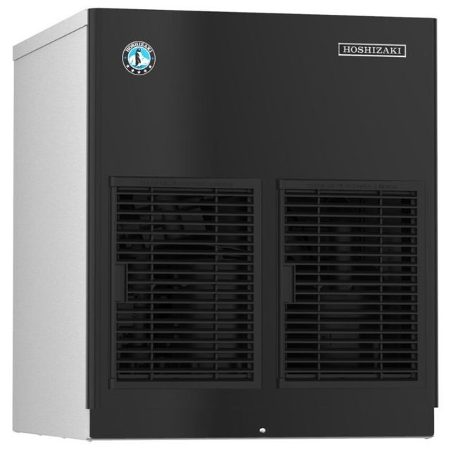 Hoshizaki Cubelet 22" 821 lb. Stainless Steel Remote-Cooled Ice Machine with Black Front Panel-2