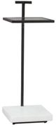 Signature Design by Ashley® Mannill Glass Top Accent Table with Black/White Base-0
