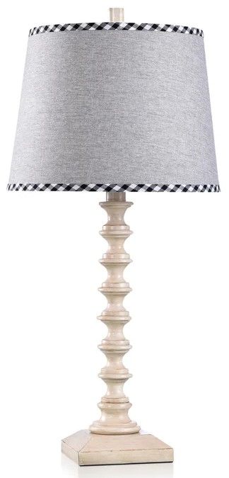 Stylecraft Dann Foley Lifestyle Cream/Light Gray Table Lamp -0