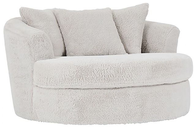 Hughes Furniture® 13600 Winter Rain Barrel Swivel Chair-0