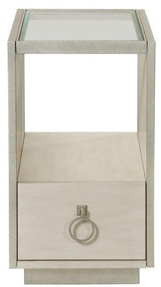 Riverside Furniture Maisie Champagne Chairside Table-1