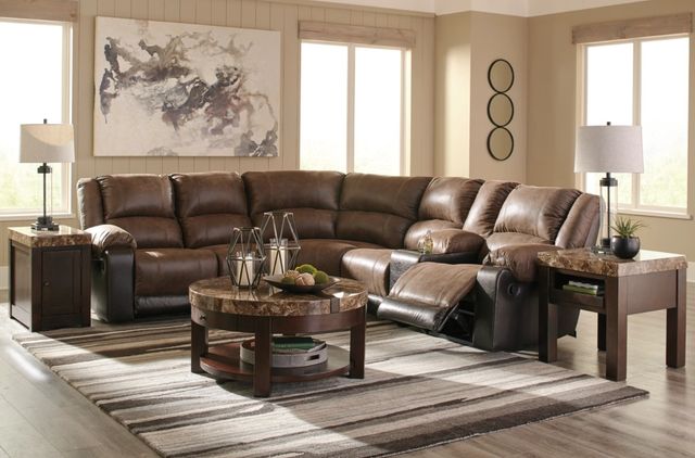 Signature Design by Ashley® Nantahala 6-Piece Coffee Reclining Sectional-3