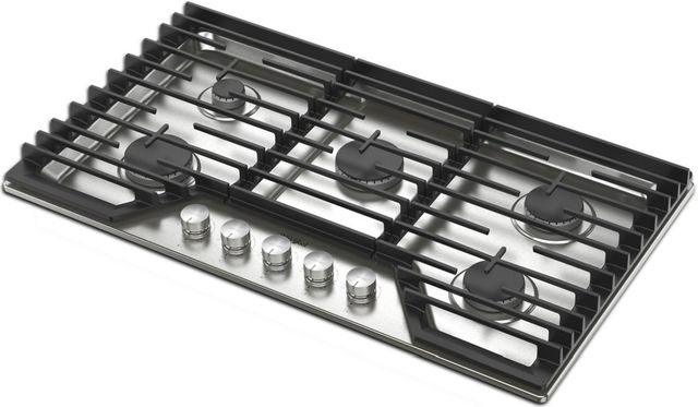 Whirlpool® 36" Stainless Steel Gas Cooktop-2